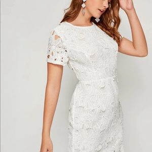 White shein body comes dress